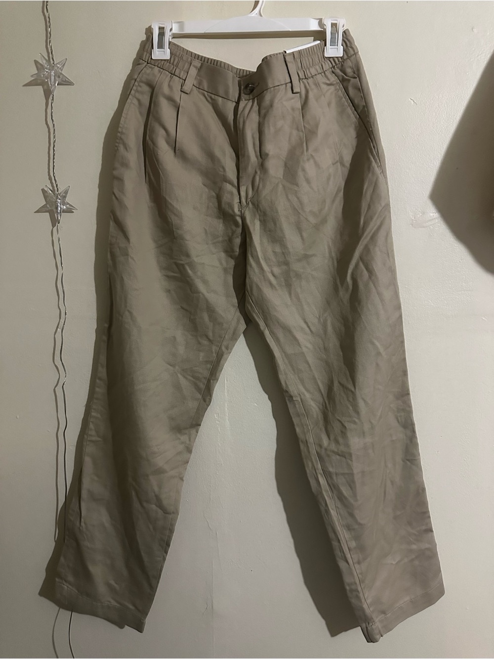 H&M Men’s Regular fit Elastic Waist Linen-Blend Pants